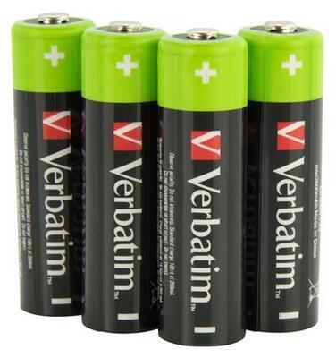 Nabíjecí baterie, AA, 4x2500 mAh, VERBATIM 49517 - 1