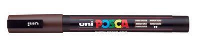 Akrylový popisovač "Posca PC-3M", tmavě hnědá, 0,9-1,3 mm, UNI 2UPC3MSB