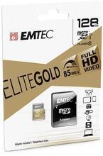 Paměťová karta "Elite Gold", microSDXC, 128GB, UHS-I/U1, 85/20 MB/s, adaptér, EMTEC ECMSDM128GXC10GP