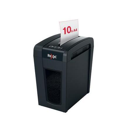 Skartovací stroj "Secure X10-SL", křížový řez, 10 listů, REXEL  - 1