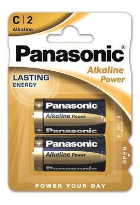 Baterie "Alkaline power", C 2 ks, PANASONIC 