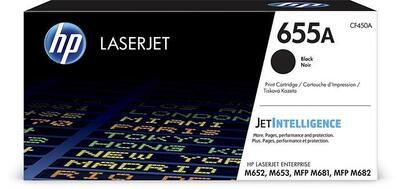 CF450A Toner pro Color LaserJet M681, M682 tiskárny, HP 655A, černá, 12,5 tis. stran