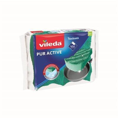 Čistící houba, 2ks, VILEDA "Pure Active"