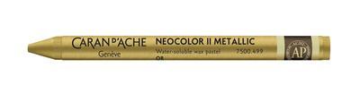 Akvarelový pastel "Neocolor II", metallic gold, CARAN D'ACHE 7500.499