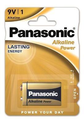 Baterie "Alkaline power", 9V, 1 ks, PANASONIC