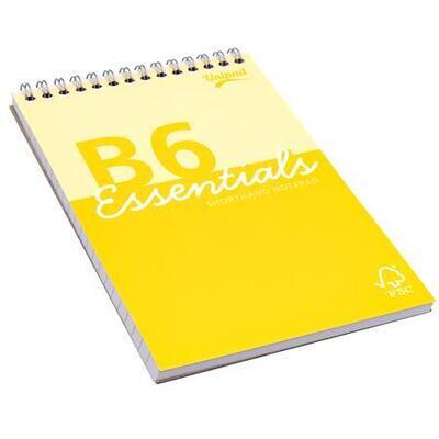 Spirálový blok "Unipad Essentials Shorthand", mix, B6, linkovaný, 80 listů, PUKKA PAD ESS-SHB6AST - 1