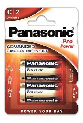 Baterie "Pro power", C 2 ks, PANASONIC