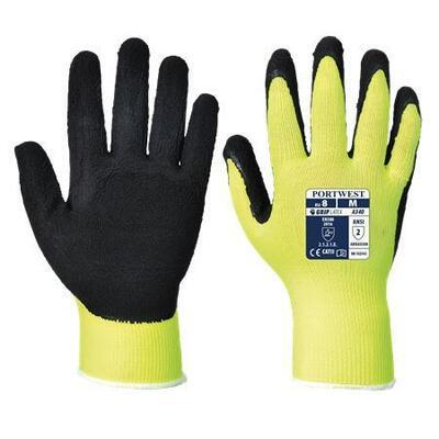 Ochranné rukavice "Hi-Vis Grip", žlutá, latexové, vel. L, A340YERL - 1