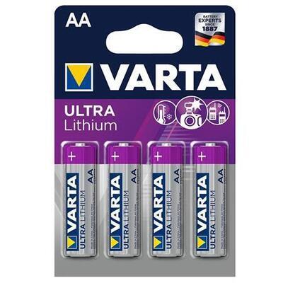 Baterie "Ultra Lithium", AA, 4 ks, VARTA