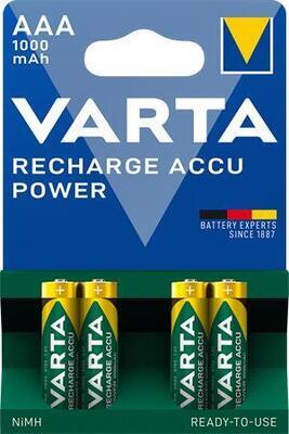 Nabíjecí baterie, AAA (mikrotužková), 4x1000 mAh, VARTA "Professional Accu" - 1