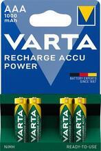 Nabíjecí baterie, AAA (mikrotužková), 4x1000 mAh, VARTA "Professional Accu" - 1/2