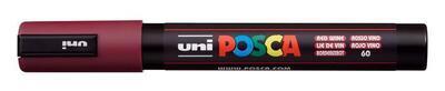 Akrylový popisovač "Posca PC-5M", vínově červená, 1,8-2,5 mm, UNI 2UPC5MFP