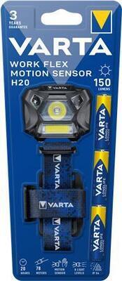 Čelová svítilna "Work Flex H20", LED, 3 AAA, VARTA 18648101421