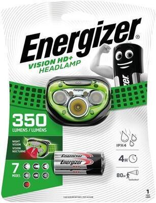 Čelovka "Headlight Vision HD Plus", 2 LED, 3xAAA, ENERGIZER