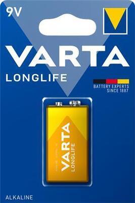 Baterie, 9V, 1 ks,VARTA "Longlife Extra"