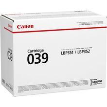 CRG-039 Toner pro  i-SENSYS LBP351x, LBP352x tiskárny, CANON, černá. 11 tis. stran