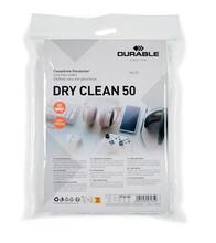 Čisticí utěrky na monitory "Dry clean 50", bílá, 50 ks, DURABLE 573402