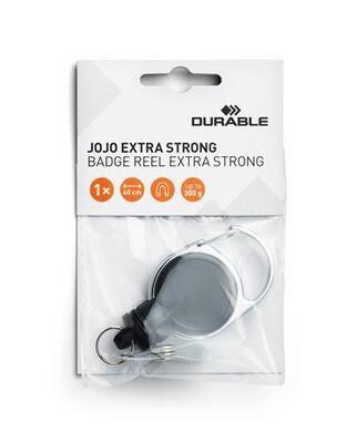 Držák jmenovek "Extra Strong", černá, výsuvný, patent, DURABLE 832901 - 1