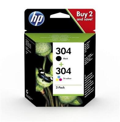 3JB05AE Inkoustová cartridge, černá + barevná, multipack pro tiskárny Deskjet 2620, 2630, HP 304, 12