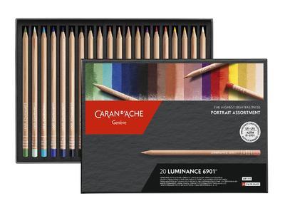 Umělecké pastelky "Luminance 6901 Portrait", 20 barev, CARAN D'ACHE 6901.920 - 1