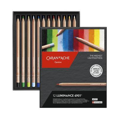 Umělecké pastelky "Luminance 6901", 12 barev, CARAN D'ACHE 6901.712 - 1