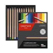 Umělecké pastelky "Luminance 6901", 12 barev, CARAN D'ACHE 6901.712 - 1/3