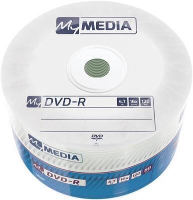 DVD-R 4,7 GB, 16 x, 50 ks, shrink, MYMEDIA 69200 - 1