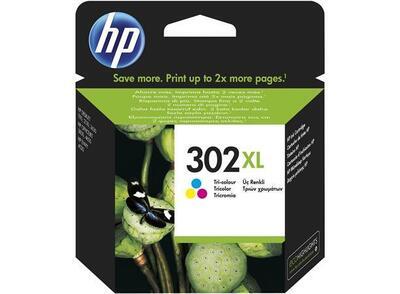 Inkoustová cartridge HP 302XL color, do tiskárny DeskJet 2130, 3 barvy, 8 ml, HP