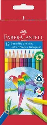 Barevné pastelky "Parrot", 12 barev, šestihranné, FABER-CASTELL