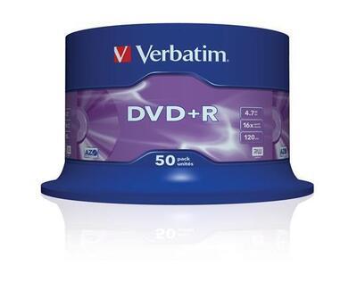 DVD+R 4,7GB, 16x, AZO, Verbatim, 50-cake - 1