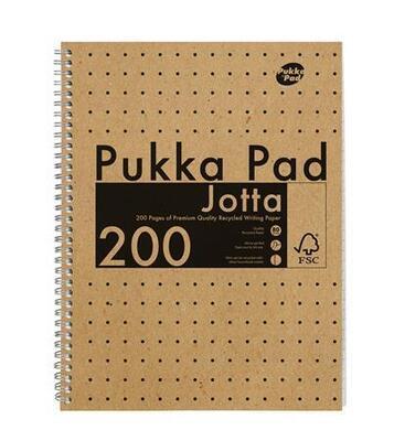 Spirálový sešit "Jotta Kraft", A4, linkovaný, 100 listů, PUKKA PAD 9565-KRA