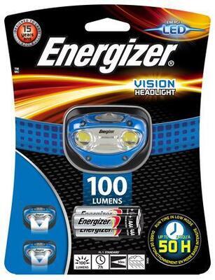 Čelovka "Headlight Vision", 2 LED, 3xAAA, ENERGIZER