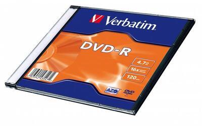 DVD-R 4,7GB, 16x, AZO, Verbatim, slim box - 1