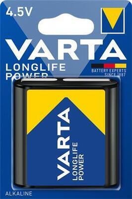 Baterie plochá 3LR12 "Longlife Power", 4,5 V, 1 ks v balení, VARTA