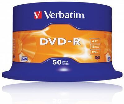 DVD-R 4,7GB, 16x, AZO, Verbatim, 50-cake - 1