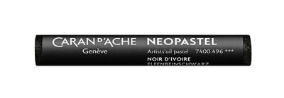 Umělecký pastel "Neopastel", ivory black, CARAN D'ACHE 7400.496