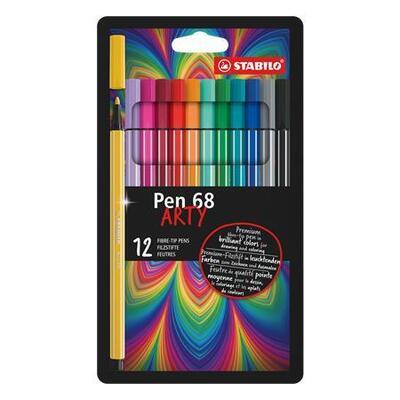 Fixy "Pen 68 ARTY", 12 barev, 1 mm, STABILO 6812-1-20 - 1