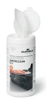 Čisticí utěrky na plastové povrchy "Superclean box 100", 100 ks, DURABLE 570802 - 1