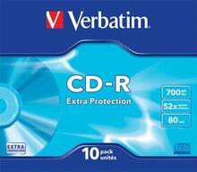 CD-R 700MB, 80min., 52x, DL Extra Protection, Verbatim, slim box, 10ks/bal. - 1/3