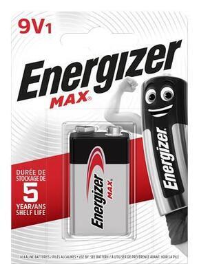 Batterie, 9V, 1 db, ENERGIZER "Max"