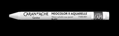 Akvarelový pastel "Neocolor II", bílá, CARAN D'ACHE 7500.001