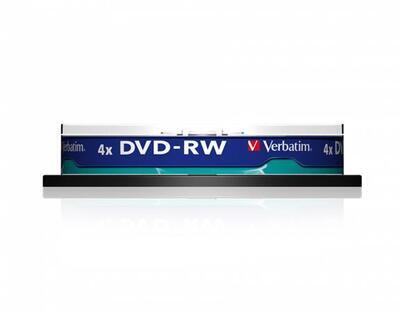 DVD-RW, 4,7GB, 4x, Verbatim, 10-cake - 1