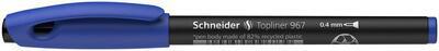 Liner  "Topliner 967", modrá, 0,4mm, SCHNEIDER - 1