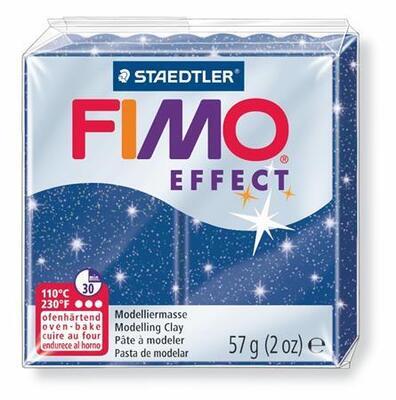 FIMO® effect 8020 modrá se třpytkami - 2