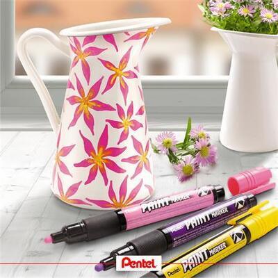 Popisovač "MMP20", bílá, 2 mm, kuželový hrot, PENTEL MMP20-WO - 2