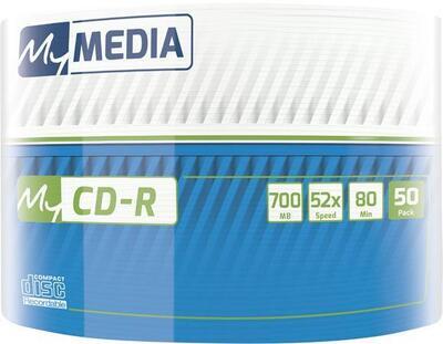 CD-R, 700 MB, 52 x, 50 ks, shrink, MYMEDIA 69201 - 2