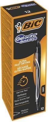 Gelové pero "Gel-ocity Quick Dry", černá, 0,3 mm, výsuvné, BIC 949873 - 2