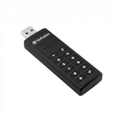 USB flash disk "Keypad Secure", USB 3.0, 128GB, šifrovaný heslem, 160/150Mb/s, VERBATIM - 2