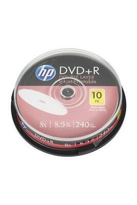 DVD+R, potisknutelný, dvouvrstvý, 8,5 GB, 8x, 10 ks, spindle, HP 69306 - 2