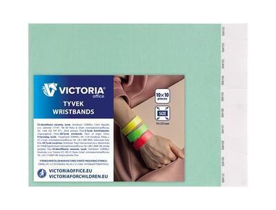 Identifikační náramky, 3/4", tyrkysová, tyvek VICTORIA - 2